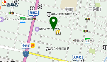 桑名市役所 保健福祉部 子ども未来課 子ども・子育て応援センターキラキの地図画像