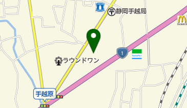 手越原公民館の地図画像