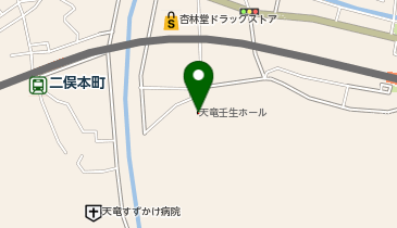 浜松市役所 天竜区役所 天竜区内その他施設 天竜壬生ホールの地図画像