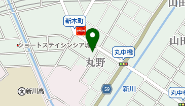 新風西区店の地図画像