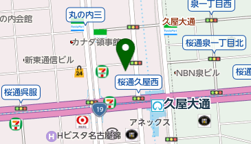 オフィチーネパネライ(OFFICINE・PANERAI)名古屋ブティッの地図画像