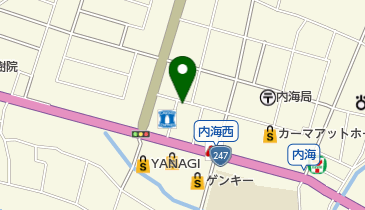 ハマサキ理容店の地図画像