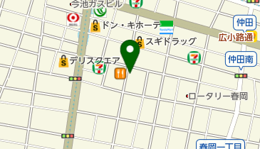 ヘアーズ今池店の地図画像