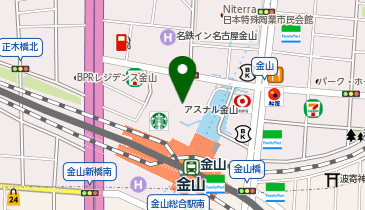 ジョイフル恵利 アスナル金山店の地図画像