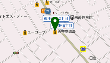 京丸クリーニング シルキィ千代田店の地図画像