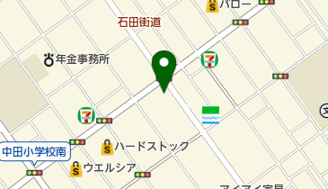 美容室アクアゾーンの地図画像