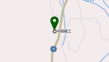 中部紙工株式会社の地図画像