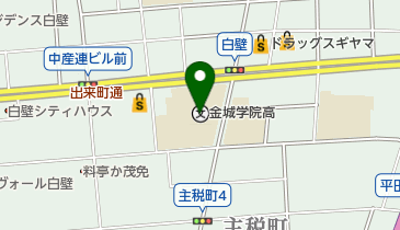 金城学院高校購買部の地図画像
