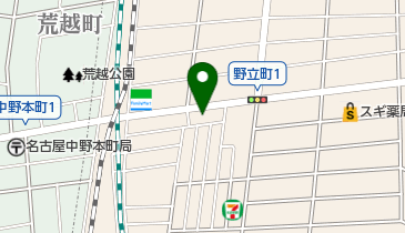 ハクスイクリーニングの地図画像