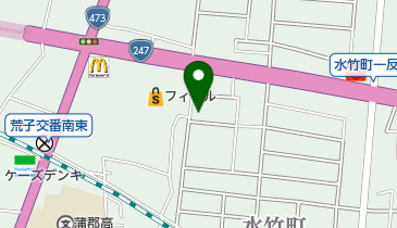 まるわ化粧品店の地図画像