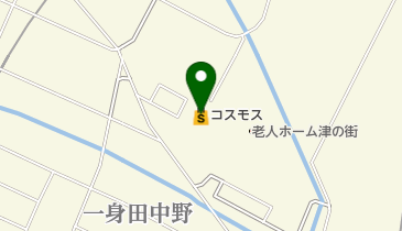 コスモス 一身田店の地図画像