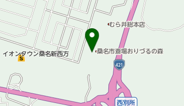 桑名市役所 市民環境部 環境安全課 桑名市斎場おりづるの森の地図画像