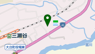 明治牛乳大台宅配センターの地図画像
