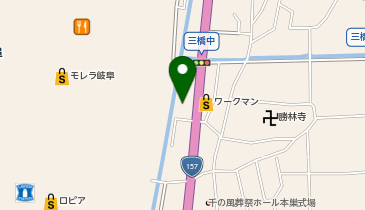 ペットショップ犬の家本巣店の地図画像