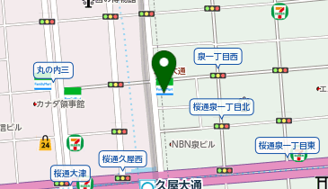 フルージュ泉店の地図画像