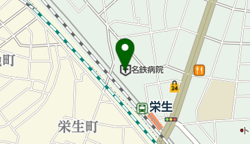 名古屋市役所 健康福祉局 認知症疾患医療センター・医療相談室 名鉄病院の地図画像