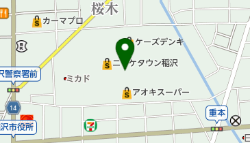 あかのれん稲沢店の地図画像