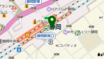 鶏菜静岡駅南店の地図画像