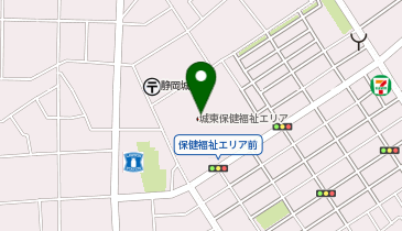 静岡市役所 保健福祉長寿局 健康福祉部 地域リハビリテーション推進センの地図画像