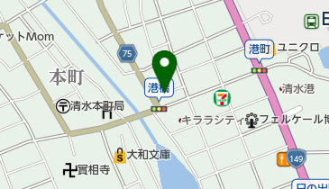 静岡市役所 文化・観光施設 清水港船宿記念館の地図画像