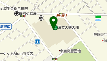 県立短大バンビ書店の地図画像