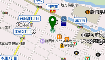 静岡白洋舎株式会社 呉服町タワー店の地図画像