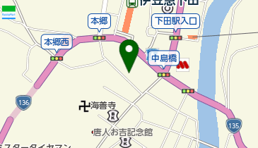 まつや酒店の地図画像