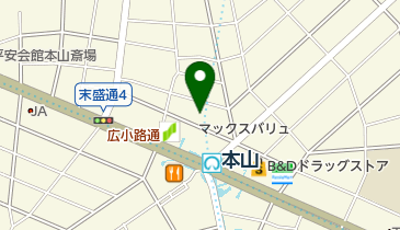 モイスティーヌ本山サロンの地図画像