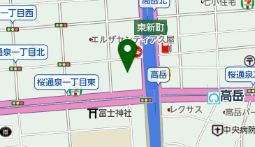 ワールドウィング名古屋高岳の地図画像