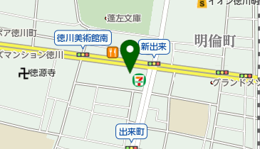 たいやき専門店万粒の地図画像