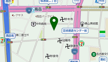 中部電力株式会社 東桜会館・ギャラリー・会議室・体育館・有料貸出のお問の地図画像