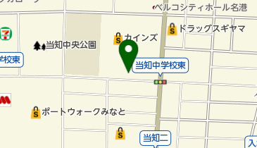 当知学区コミュニティセンターの地図画像
