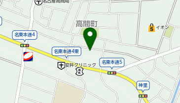 名古屋市役所 子ども青少年局 名古屋のびのび子育てサポート事務局 名東の地図画像