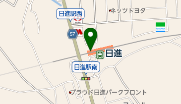 理容プラス日進店の地図画像