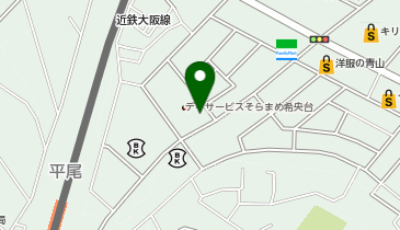 向本精肉店の地図画像