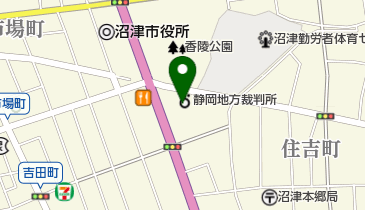 静岡家庭裁判所沼津支部 少年調査官室・少年書記官室の地図画像