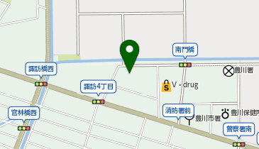 ホリデイスポーツクラブ豊川店の地図画像