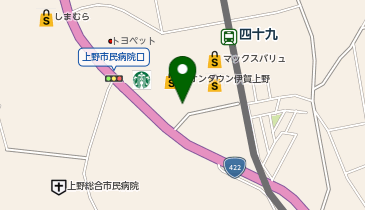 わたせい伊賀店の地図画像