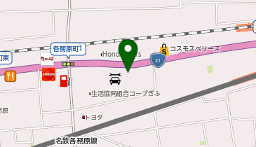 株式会社ファイントラスト各務原店の地図画像