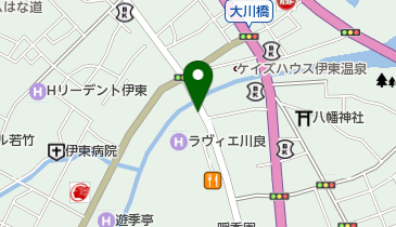 ゆのや干物店の地図画像