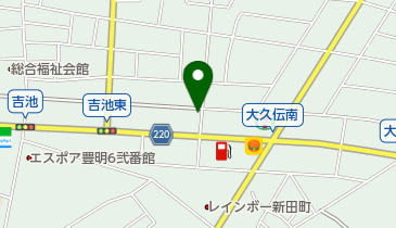 玉山台湾料理の地図画像