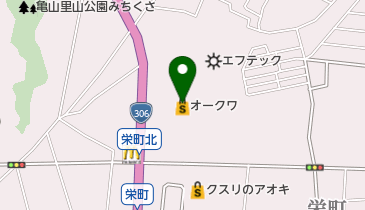 ホープクリーニング オークワ亀山店の地図画像