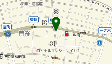 理容まとばの地図画像