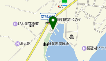 琵琶湖汽船株式会社 雄琴出張所の地図画像