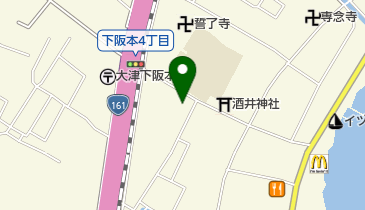 大津市消防局 下阪本分団詰所の地図画像