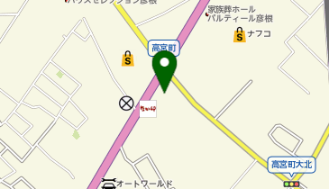 ネッツトヨタ滋賀株式会社 彦根店の地図画像