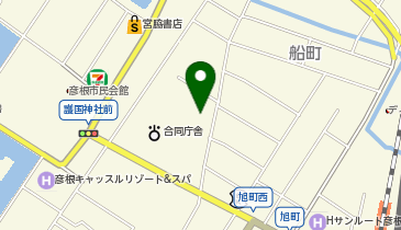 彦根市役所の地図画像