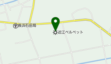 近江ベルベット株式会社の地図画像