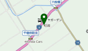 滋賀日産自動車株式会社近江八幡店の地図画像