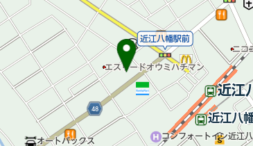 ドラゴン近江八幡 1番館の地図画像